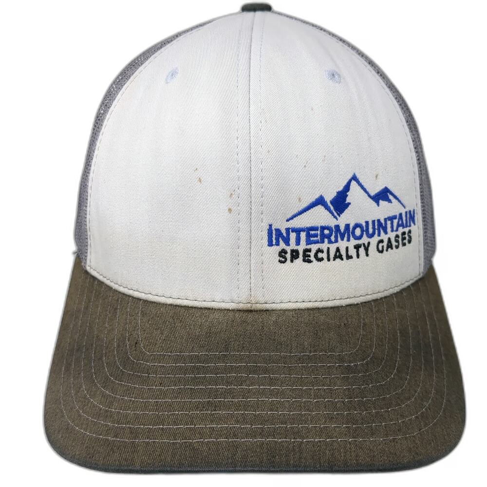Richardson Trucker Hat Gray One Size Intermountain Specialty Gases Mesh Back